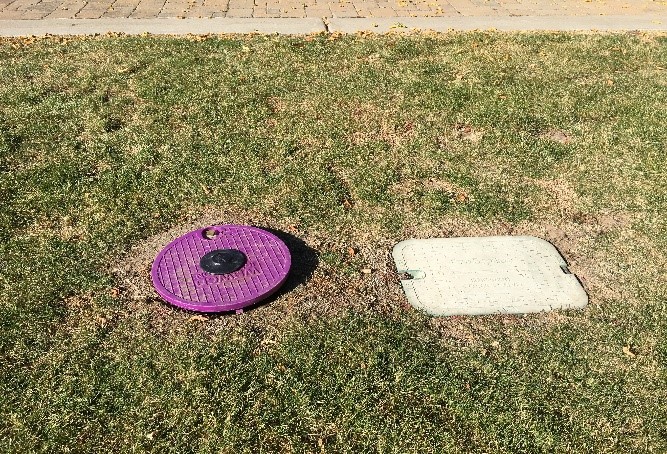 Completed meter installation